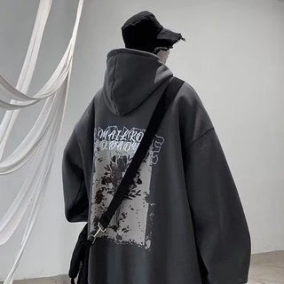 Áo Hoodie Tay Dài Oversize In Hình Nghệ Thuật Thời Trang Mùa Đông Phong Cách Hàn Quốc Dành Cho Nam / Nữ / Size M-XXXL