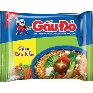 Mì Gấu Đỏ chay rau nấm gói 62g