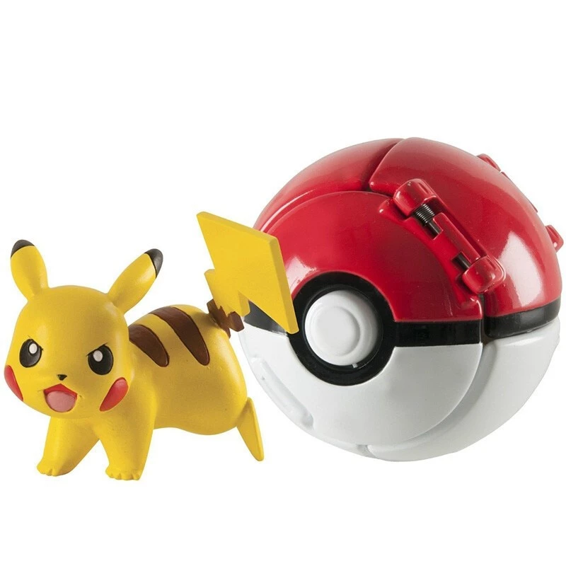 Mô Hình Quả Cầu Pokemon, Tự Động Ném Thú Pikachu Dành Cho Bé.