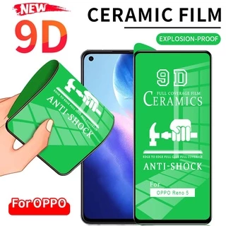 Cường lực dẻo chống vỡ Cho OPPO F9 F11 Pro A5S A12 A31 A52 A33 A53 A91 A92 A93 A15 A15S A16 A16K A54 A74 A94 A95 A52 A74 A5 A9 2020 Reno 2F 3 4 5 6 siêu mỏng mài vát cạnh cảm ứng mượt