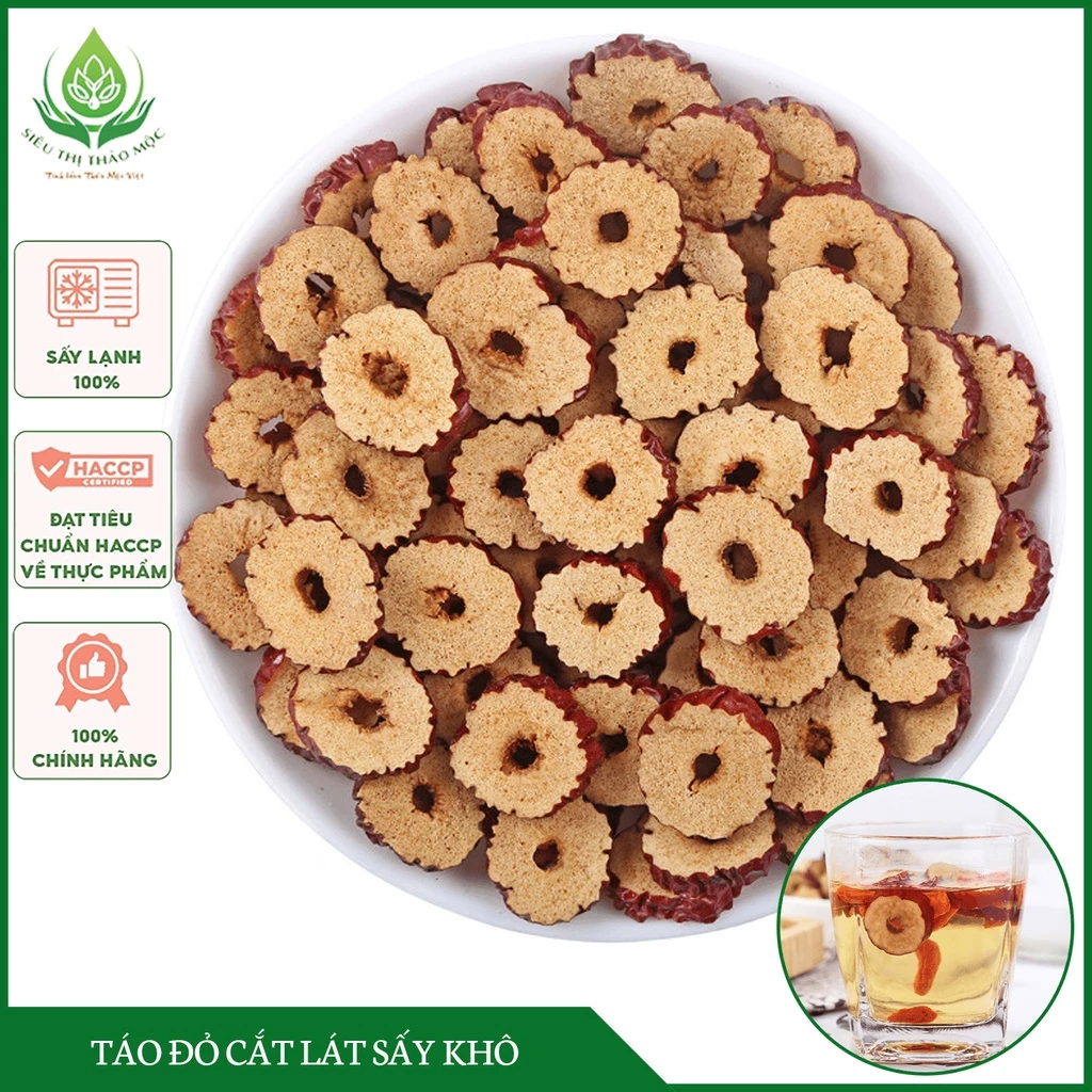 ✅[HÀNG LOẠI 1] Táo Đỏ Cắt Lát Sấy Khô 💥FREE SHIP💥 Đều Và Đẹp