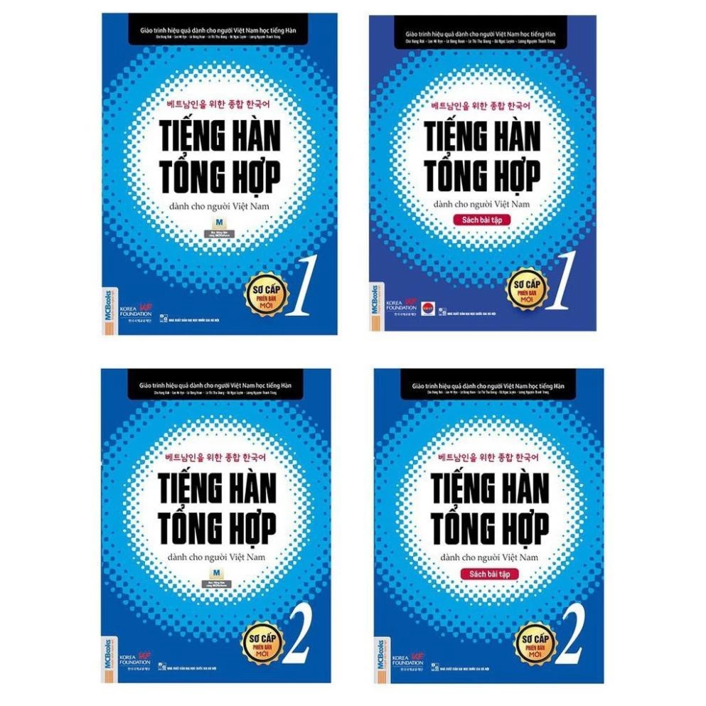 Sách tiếng Hàn - Combo Giáo Trình Tiếng Hàn Tổng Hợp Dành Cho Người Việt Nam Sơ Cấp Tập 1 Và 2