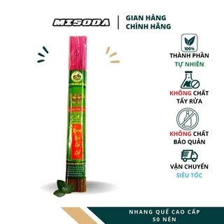 Nhang quế cao cấp Hương Quế Trà Bồng thẻ 50 nén, mùi hương dễ chịu, thành phần tự nhiên, an toàn sức khỏe