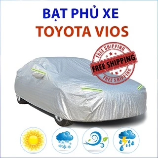 Bạt phủ xe ô tô 5 chỗ Toyota Vios chất liệu vải cao cấp che nắng mưa chống nóng tốt