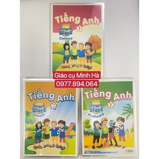 Flashcards Smart Start Lớp 1,2,3,4 ,5 thiết kế 2 mặt ép plastics  bền đẹp