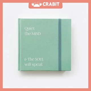 Sổ vuông không dòng kẻ plain 130gsm Crabit 144 trang xanh mint