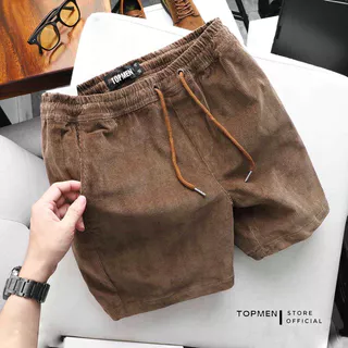 Quần short nhung tăm TOPMEN nhiều màu phong cách trẻ trung cá tính