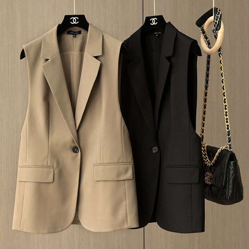 Áo Khoác Blazer Không Tay Thời Trang Công Sở Cho Nữ