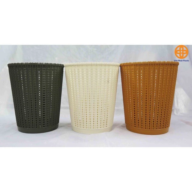 Sọt rác nhựa giả mây, sọt đựng quần áo, đồ chơi trẻ em nhựa Việt Nhật