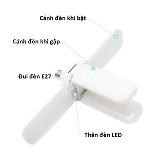 Đèn LED siêu sáng 4 cánh 60W tiết kiệm điện