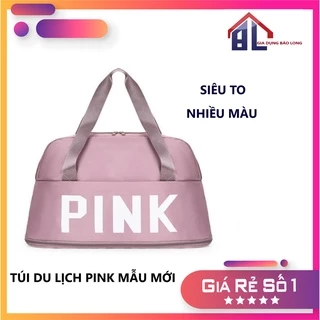 TÚI XÁCH DU LỊCH CỠ LỚN 2 TẦNG PINK MẪU MỚI SIÊU TO, CÓ QUAI CÀI VALI KÉO TIỆN DỤNG