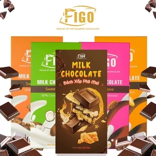 [CHƯƠNG TRÌNH TẾT] Combo 5 Hộp socola sữa đủ vị 50gram FIGO siêu ngon, ĂN LÀ NGHIỀN| Milk Chocolate 50% Cacao 50gr