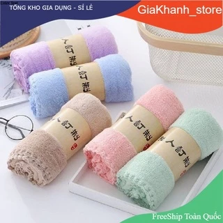 Khăn Mặt Hàn Quốc Siêu Mềm Mại Siêu Thấm Hút 50x30cm - Khăn Mặt Lông Cừu cotton Xuất Dư