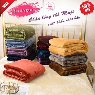 Chăn lông thỏ, chăn lông tuyết sử dụng 4 mùa cao cấp siêu ấm ( Size 2m x 2m3 )