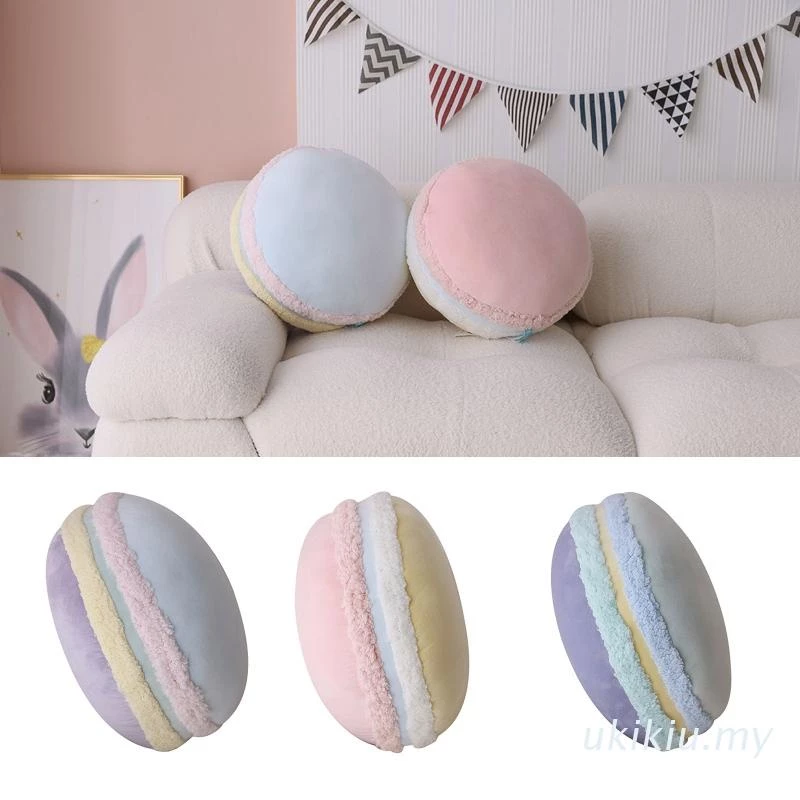 Gối tựa lưng hình tròn màu macaron mềm mại
