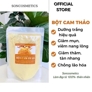 [HÀNG CHUẨN SPA] Bột Cam Thảo làm Trắng Da , Giảm mụn, Mờ Thâm Nám