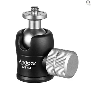 Đầu Bi Andoer MT-04 Xoay 360 Độ Với Ốc Vít 1 / 4 Cho Máy Ảnh DSLR Đứng