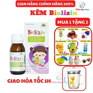 [Chính Hãng] Kẽm ăn ngon hữu cơ Biolizin dành cho bé từ 3 tháng tuổi +quà