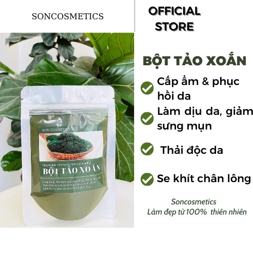 [NGUYÊN CHẤT 100%]  Bột Tảo Xoắn Nhật Bản Spirulina nguyên chất SON COSMETICS