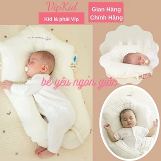 Gối chữ U cho bé Carekids gối cho bé vừa làm gối ngủ cho bé gối chống giật mình sơ sinh gối chặn chống bẹp đầu vipkid