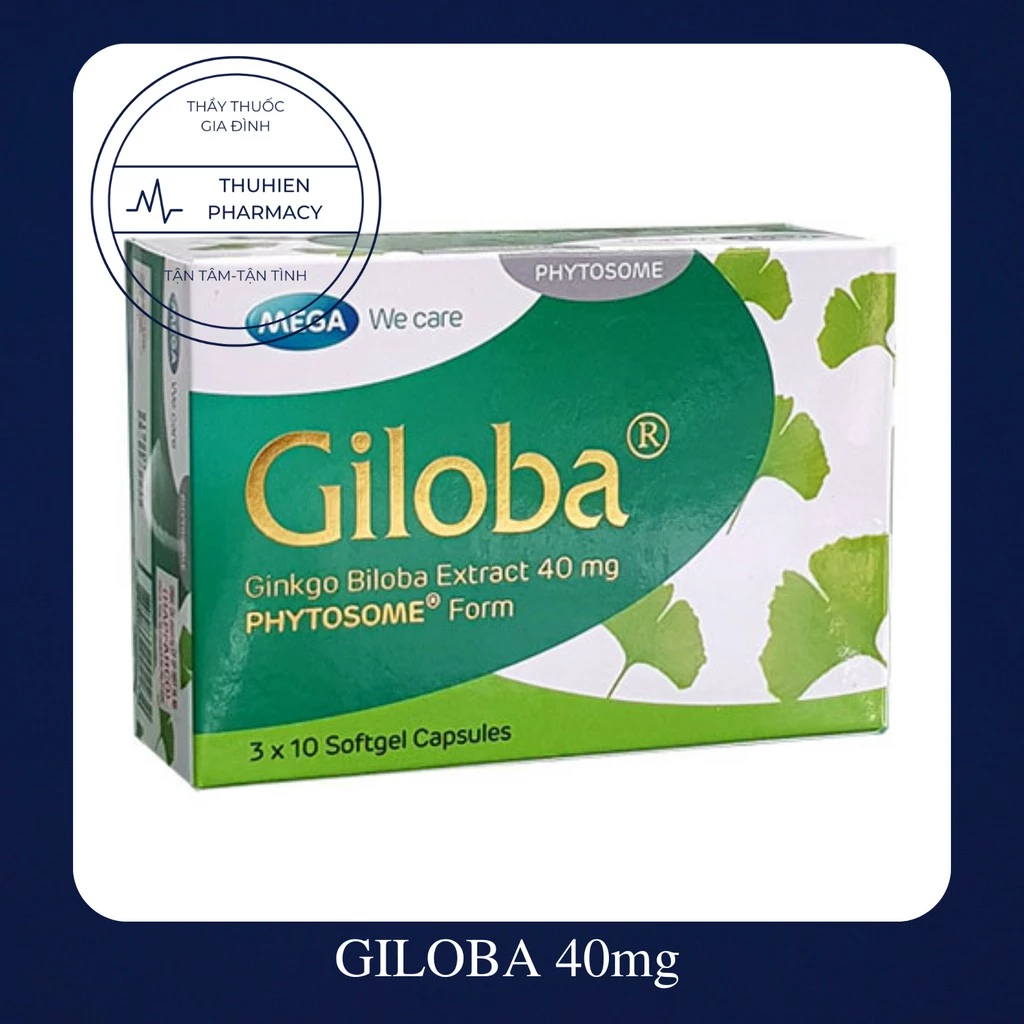 GILOBA 40mg Mega We Care nhập khẩu chính hãng (Hộp 30 viên)