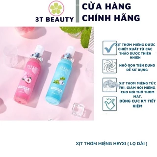 Xịt Thơm Miệng Heyxi An Toàn, Giảm Hôi Miệng Giúp Ngăn Ngừa Vi Khuẩn Khoang Miệng, Lưu Hương Thơm Mát Tự Nhiên (Lọ dài)