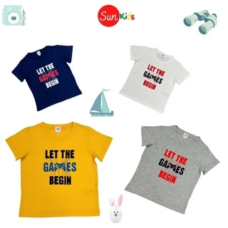 Áo thun bé trai size 3-12 tuổi ,áo phông cho bé trai, chất cotton mềm mát, thấm hút mồ hôi tốt- SUNKIDS1