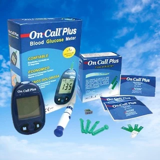 Máy đo đường huyết Mỹ On call Plus kèm 25 que test và 25 kim Bảo hành trọn đời