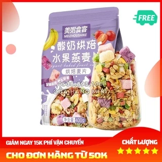 【LOẠI NGON】 Ngũ Cốc Ăn Kiêng Sữa Chua Dinh Dưỡng Mix Trái Cây (Yogurt Fruit Baked Oatmeal) - 400g