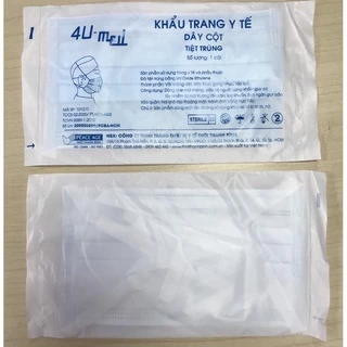 Khẩu trang dây cột tiệt trùng 3 lớp (chính hãng Thời Thanh Bình)