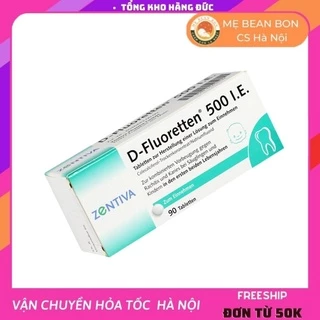 Vitamin D-Fluoretten 500 IE 90 viên Đức, bổ sung vitamin D3 cho trẻ phát triển xương và răng