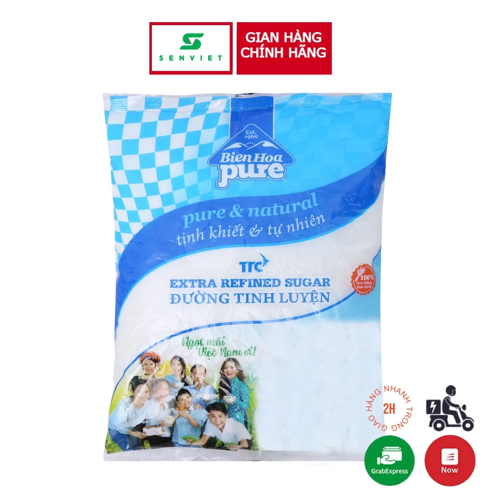 Đường tinh luyện Biên Hòa Pure gói 1kg