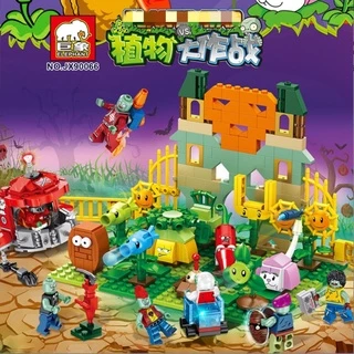 Set đồ chơi lắp ráp mô hinh Plants vs Zombies sân chơi điên cuồng vui nhộn dành cho trẻ em