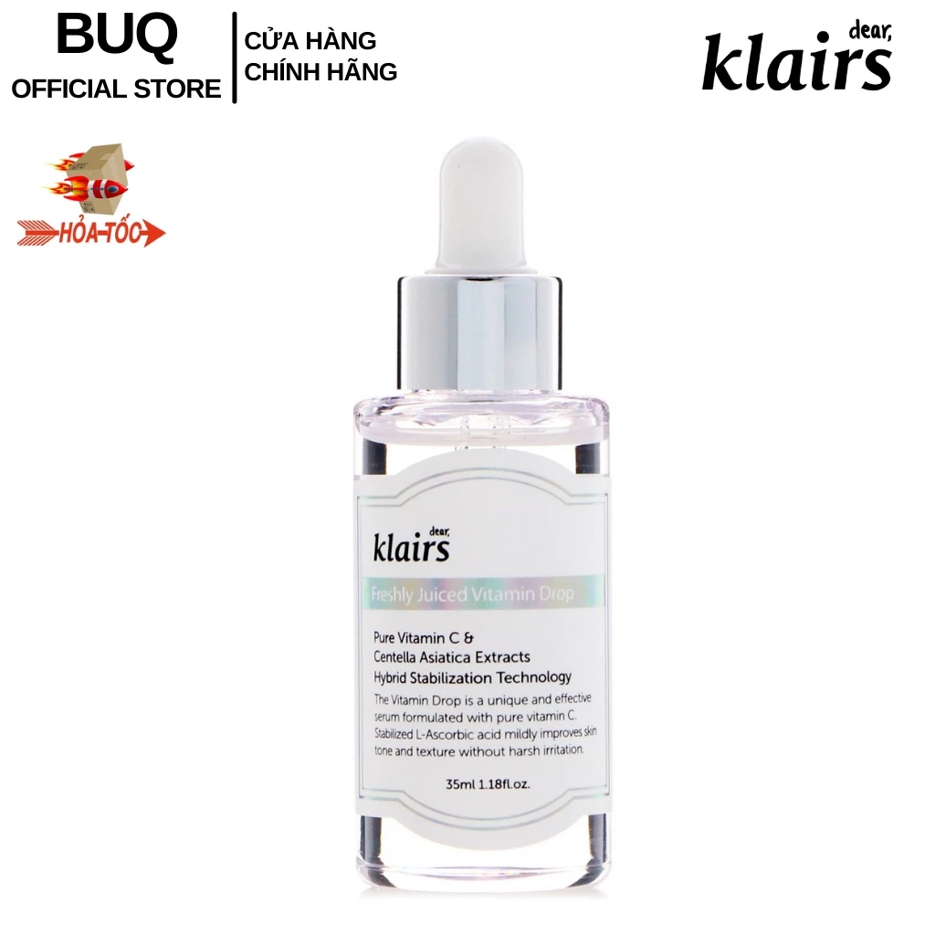 Tinh Chất Serum Vitamin C Klairs Freshly Juiced Vitamin Drop Dưỡng Sáng Trẻ Hóa Da 35ml