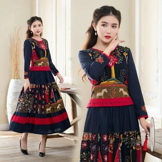 Bộ Đồ Sườn Xám Cách Tân Tay Ngắn Bằng Vải Lanh Cotton Phong Cách Trung Hoa Cổ Điển Thời Trang Cho Nữ