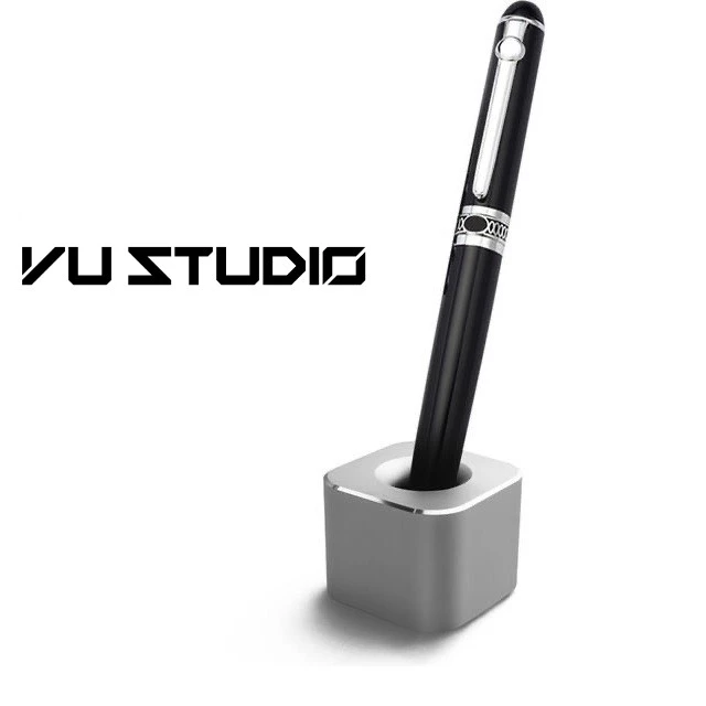 Cốc đựng bút nhôm nguyên khối cao cấp trang trí bàn làm việc máy tính Vu Studio
