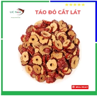 Táo đỏ cắt lát sấy khô túi 200gr, 300gr, 500gr, 1000gr UCtaodolat