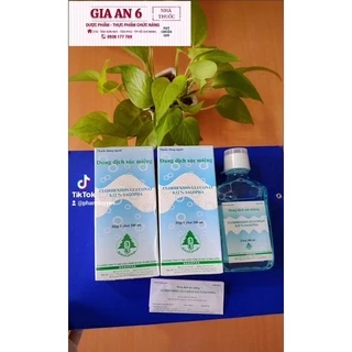 Nước súc miệng sát khuẩn răng, miệng: sâu răng, đau nhức, viêm họng, đau họng, amidan Clohexidine (200ml)