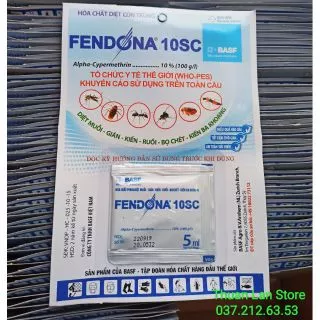 FENDONA 10SC - Trừ Kiến, Gián, Muỗi, Cuốn Chiếu... gói 5ml