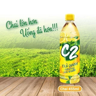 Trà xanh C2 vị chanh chai 455ml (có chai lạnh ship hỏa tốc)