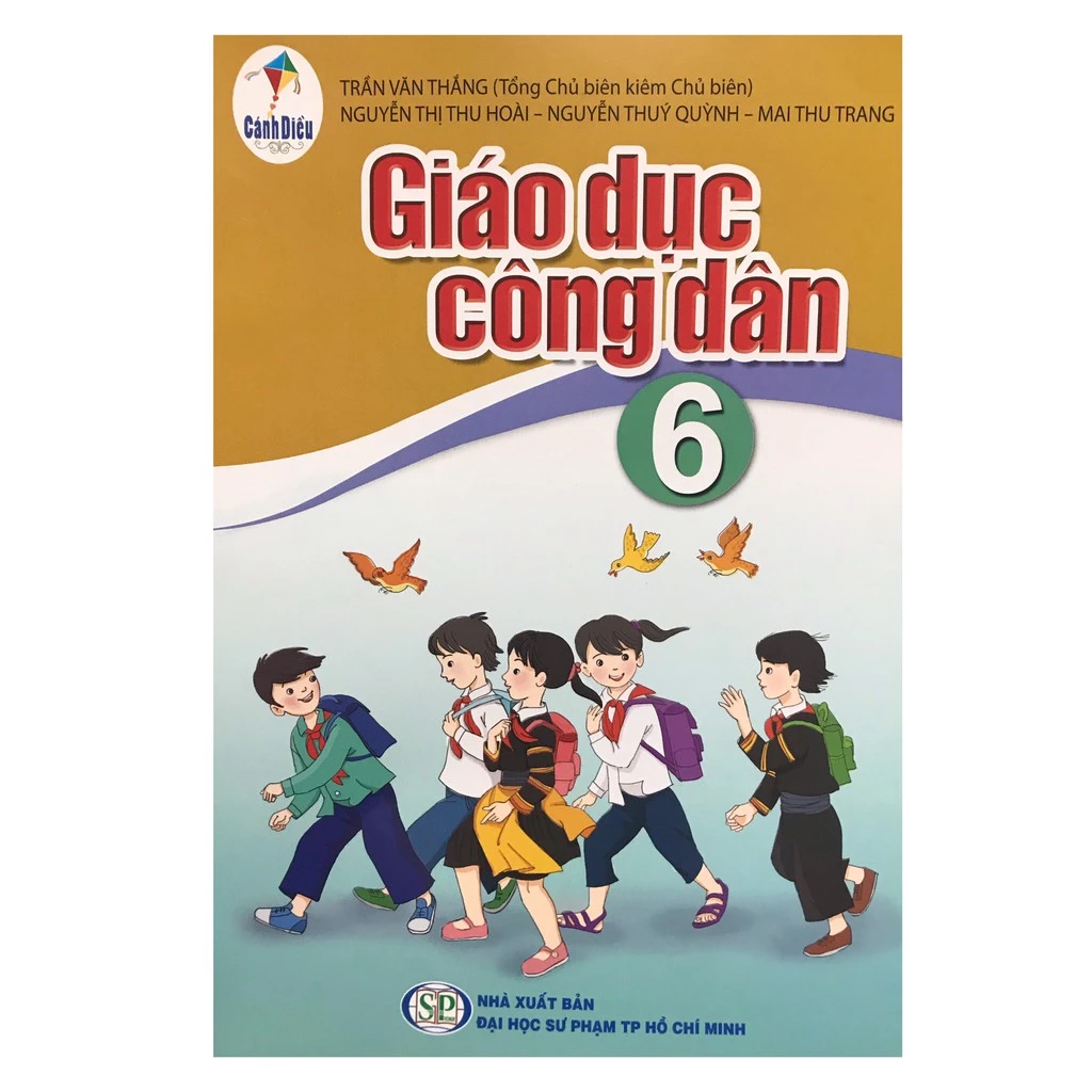 Sách Giáo dục công dân 6 (cánh diều )+ bán kèm 1 cuốn bé tập tô màu