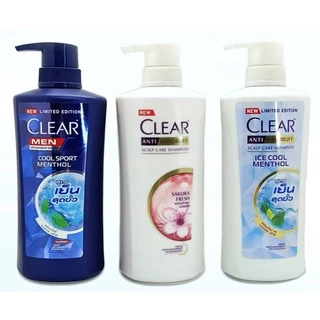 Dầu Gội Clear Thái Lan 450ml (Clear Men/ Clear Bạc Hà/ Clear Hoa Anh Đào/ Clear Thảo Dược)