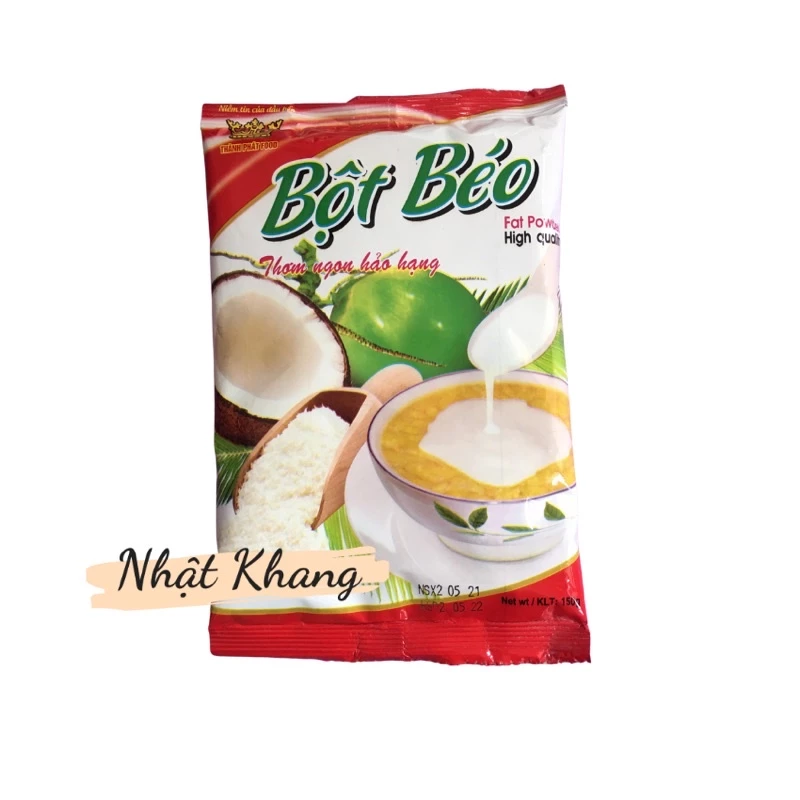 Bột béo làm trân châu, làm nước cốt dừa... nguyên liệu làm bánh gói 150gr