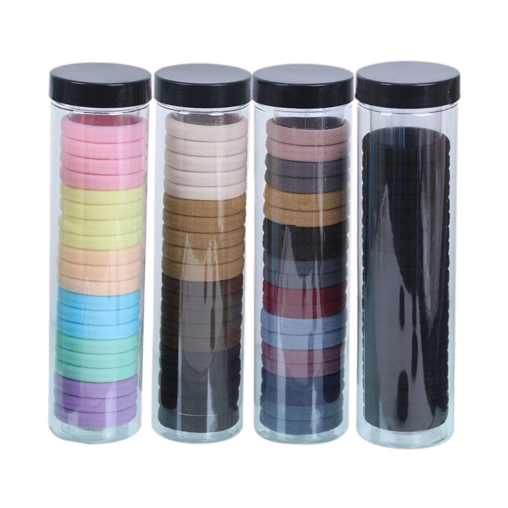 [HCM Giá Rẻ] Set 20 Dây Cột Tóc Thời Trang Hàn Quốc Kèm Ống Trong Suốt Xinh Xắn