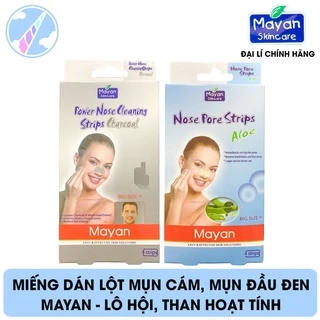 Hộp 4 Miếng Lột Mụn Cám, Mụn Đầu Đen Mayan