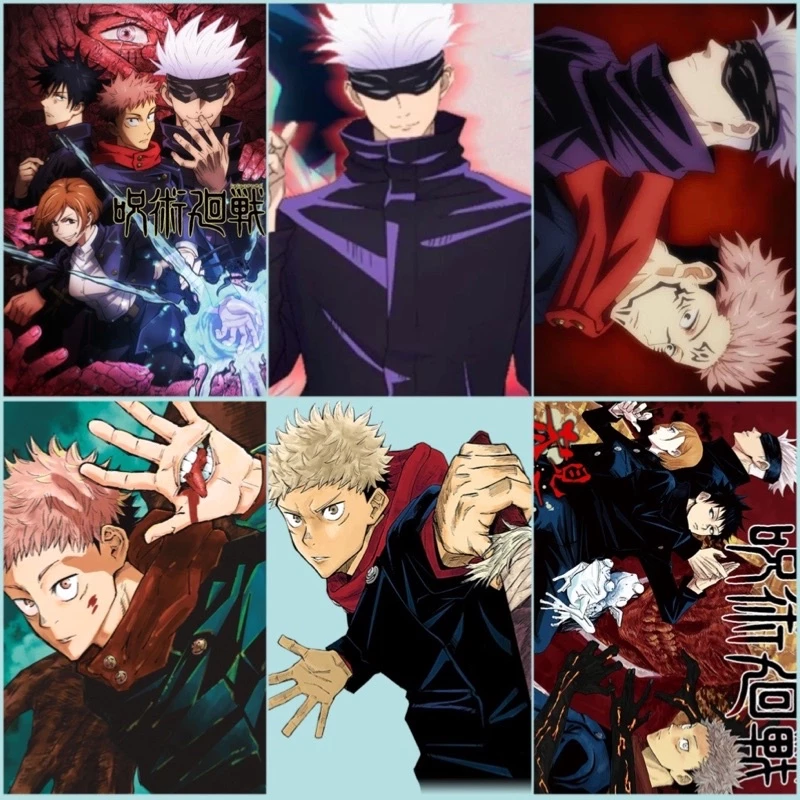 Combo 3-6 poster jujutsu kaisen A4 / tranh ảnh jujutsu kaisen