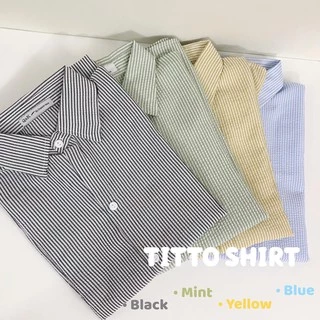 Áo Sơ Mi Kẻ Ngắn Tay Nice Shirts - Ảnh Thật - Titto Closet