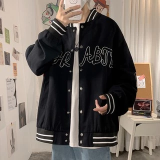 Áo khoác bomber dù unisex form rộng 2 lớp 28 nam nữ ulzzang