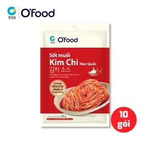 [Tặng kem 1 túi vài] COMBO 10 GÓI Sốt muối kim chi O'food gói 180g, chuẩn vị Hàn Quốc