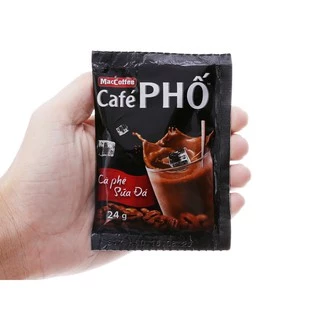 (FREESHIP) Cà phê sữa đá MacCoffee Café Phố 240g (10 gói x 24g)